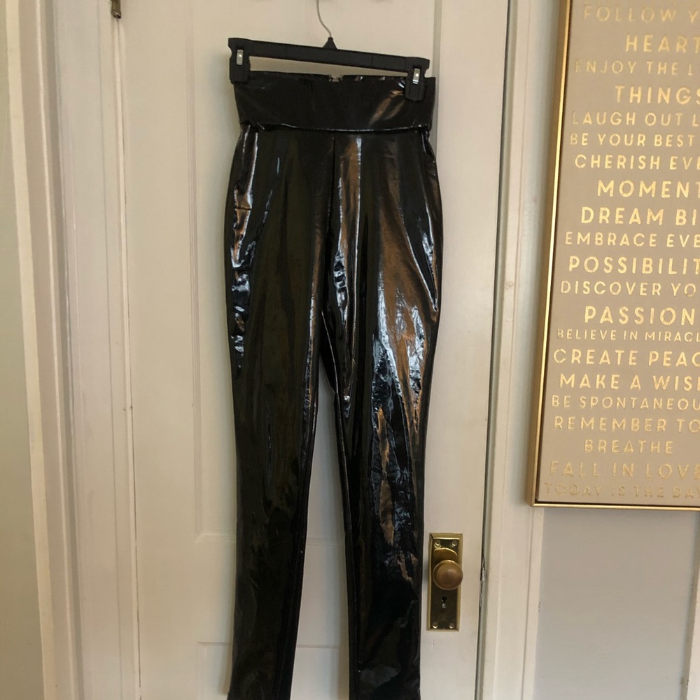 BNWT high waisted pleather pants